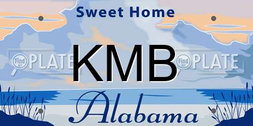 KMB Alabama License Plate