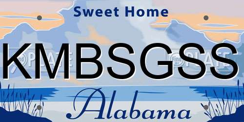 KMBSGSS Alabama License Plate