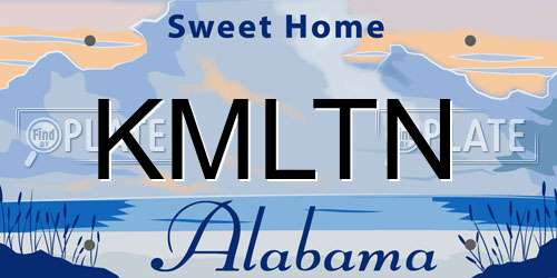 KMLTN Alabama License Plate