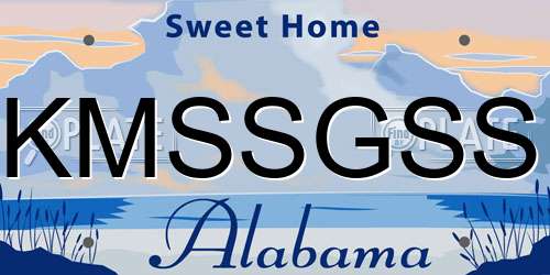 KMSSGSS Alabama License Plate