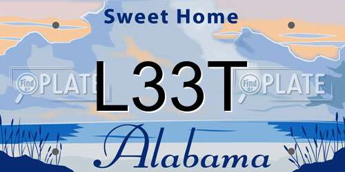 L33T Alabama License Plate