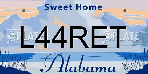 L44RET Alabama License Plate