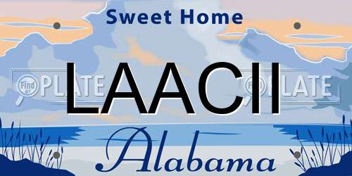 LAACII Alabama License Plate