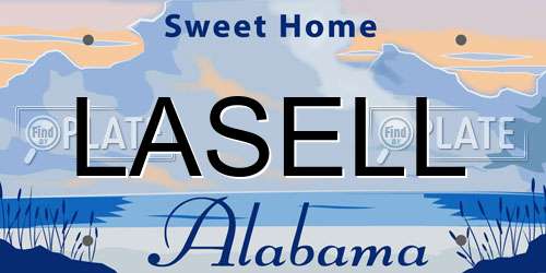LASELL Alabama License Plate
