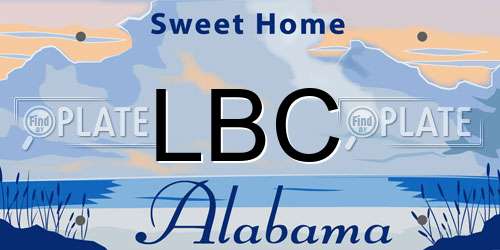 LBC Alabama License Plate