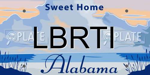 LBRTI Alabama License Plate