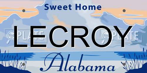 LECROY Alabama License Plate