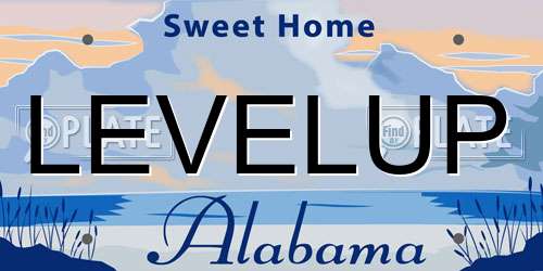 LEVELUP Alabama License Plate