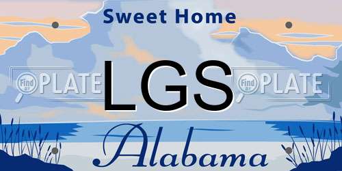 LGS Alabama License Plate