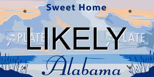 LIKELY Alabama License Plate