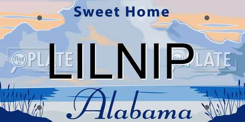 LILNIP Alabama License Plate