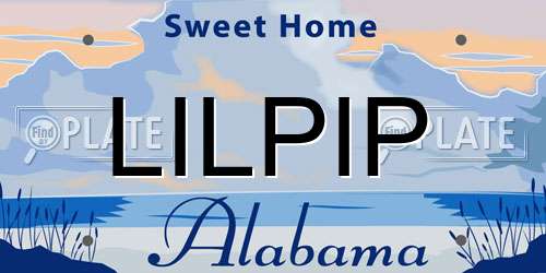 LILPIP Alabama License Plate