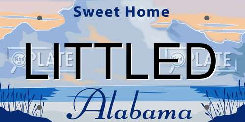 LITTLED Alabama License Plate