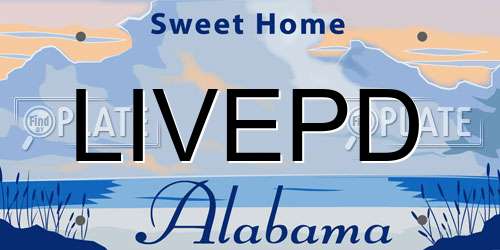 LIVEPD Alabama License Plate