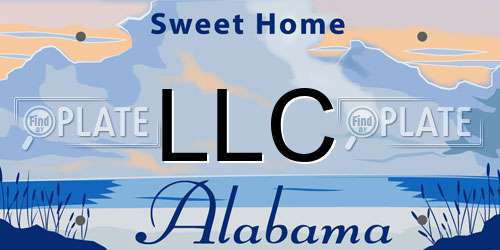 LLC Alabama License Plate