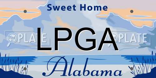 LPGA Alabama License Plate