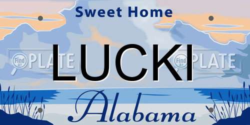 LUCKI Alabama License Plate