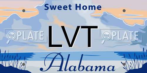 LVT Alabama License Plate