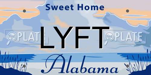 LYFT Alabama License Plate