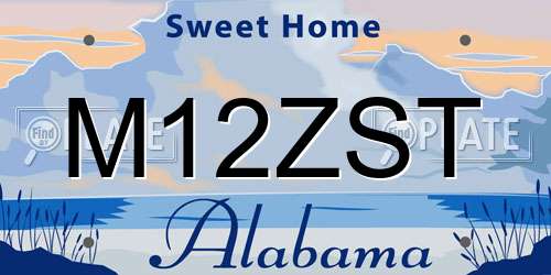M12ZST Alabama License Plate