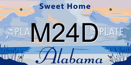 M24D Alabama License Plate