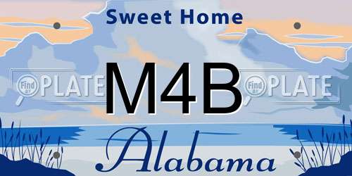 M4B Alabama License Plate