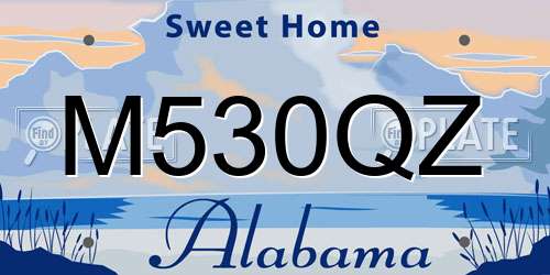 M530QZ Alabama License Plate