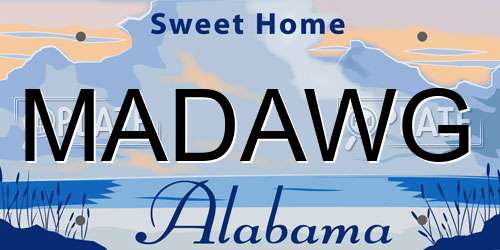 MADAWG Alabama License Plate
