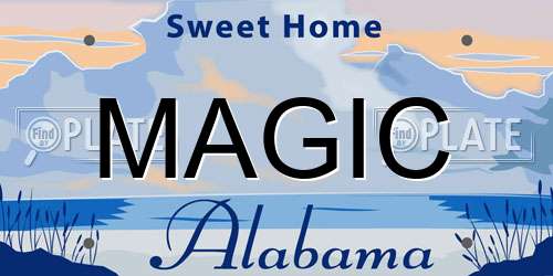 MAGIC Alabama License Plate