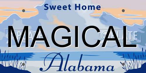 MAGICAL Alabama License Plate