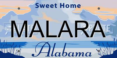 MALARA Alabama License Plate