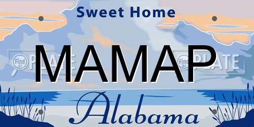 MAMAP Alabama License Plate