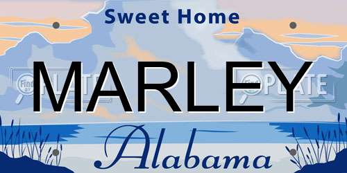 MARLEY Alabama License Plate