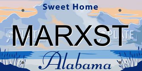 MARXST Alabama License Plate