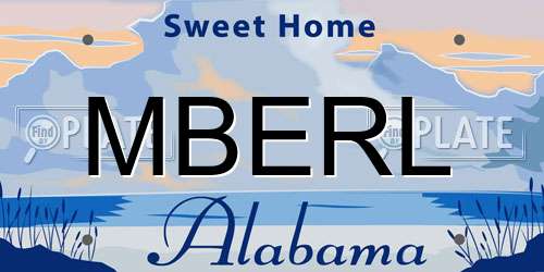 MBERL Alabama License Plate