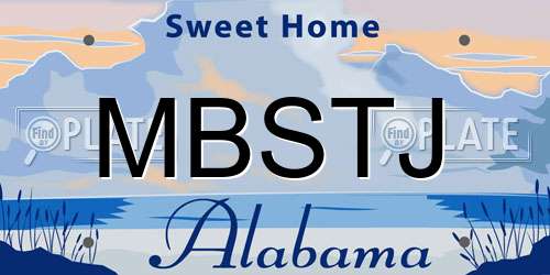 MBSTJ Alabama License Plate