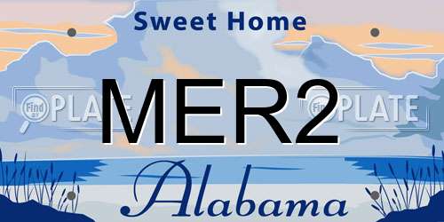 MER2 Alabama License Plate