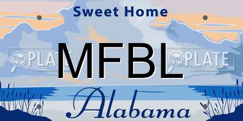 MFBL Alabama License Plate