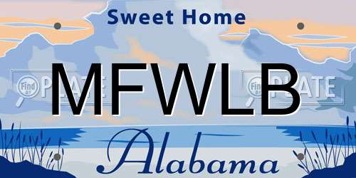 MFWLB Alabama License Plate
