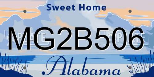 MG2B506 Alabama License Plate