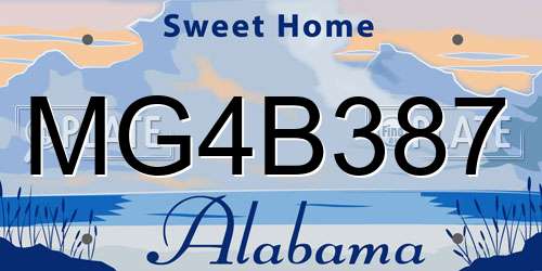 MG4B387 Alabama License Plate