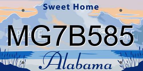 MG7B585 Alabama License Plate