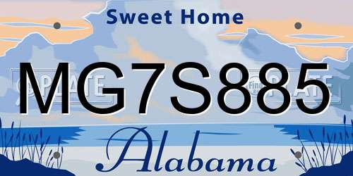 MG7S885 Alabama License Plate