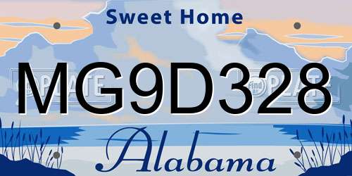 MG9D328 Alabama License Plate