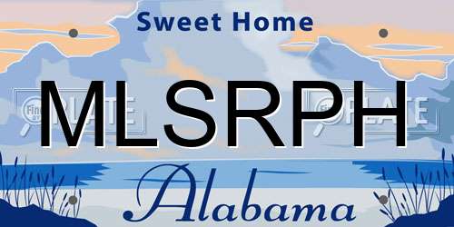 MLSRPH Alabama License Plate