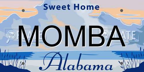 MOMBA Alabama License Plate
