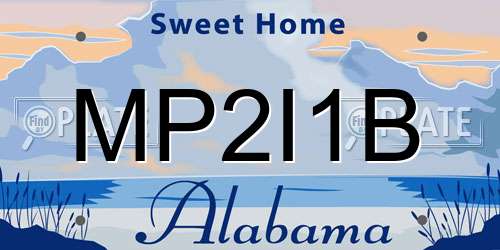 MP2I1B Alabama License Plate
