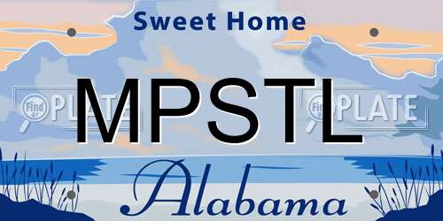 MPSTL Alabama License Plate