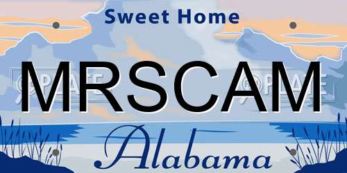 MRSCAM Alabama License Plate