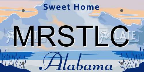 MRSTLC Alabama License Plate